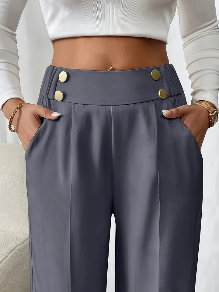 Adrienne | High-Waisted Wide-Leg Trousers