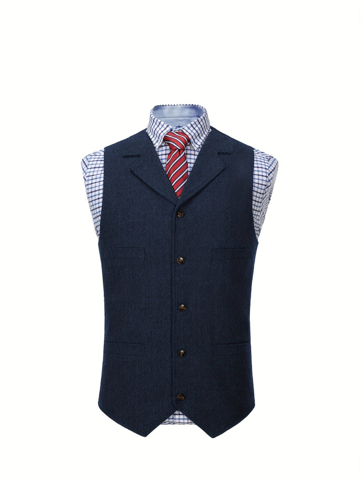 Waylon | Heritage Herringbone Vest
