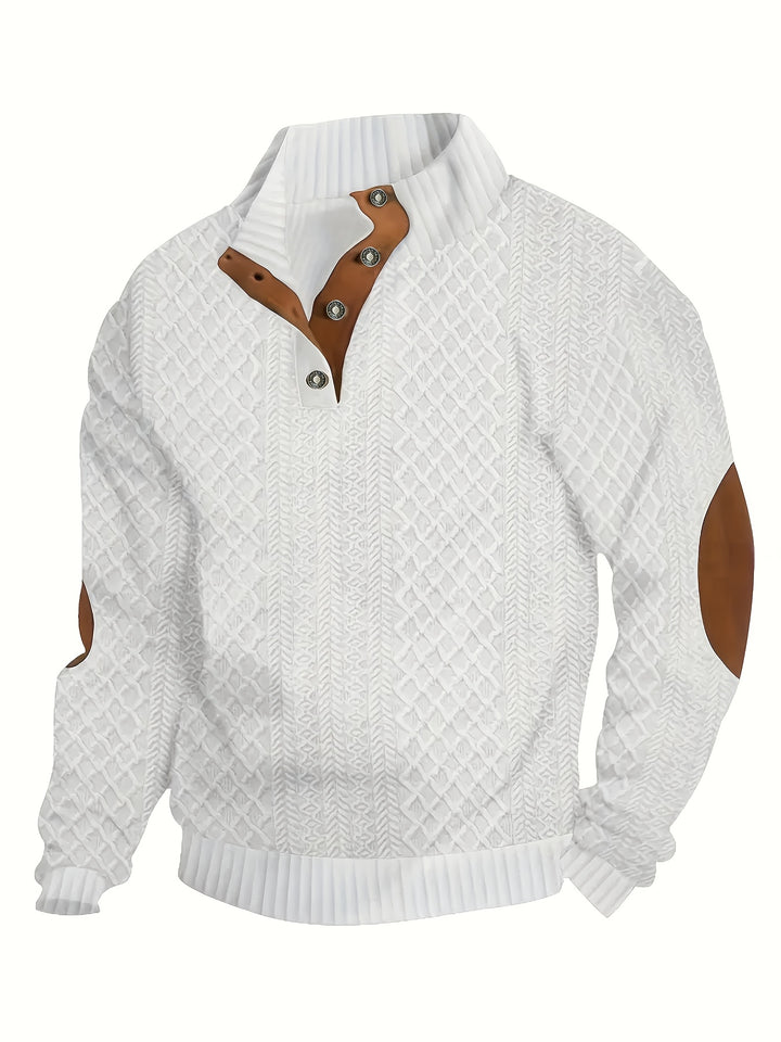 Rupert | Cable-Knit Stand Collar Sweater