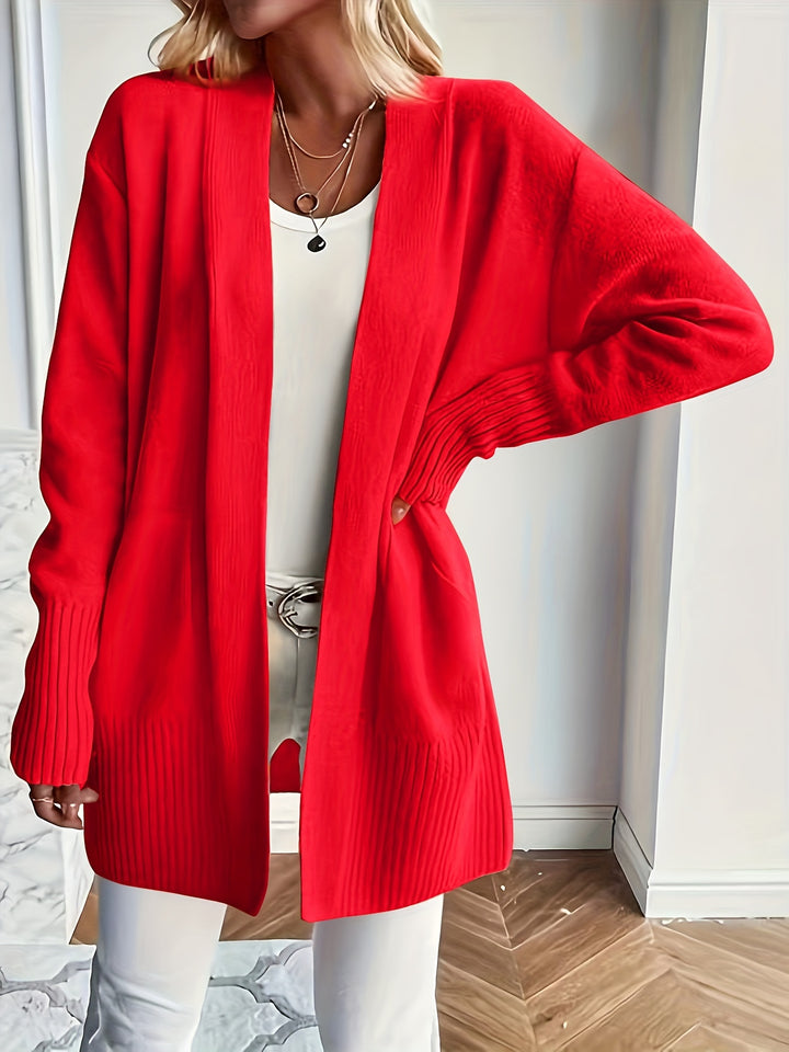 Charlotte | Draped Open-Front Cardigan