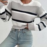 Whitney | Striped Round-Neck Sweater