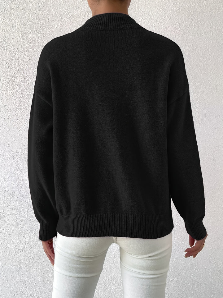 Annika | Refined Mock Neck Sweater