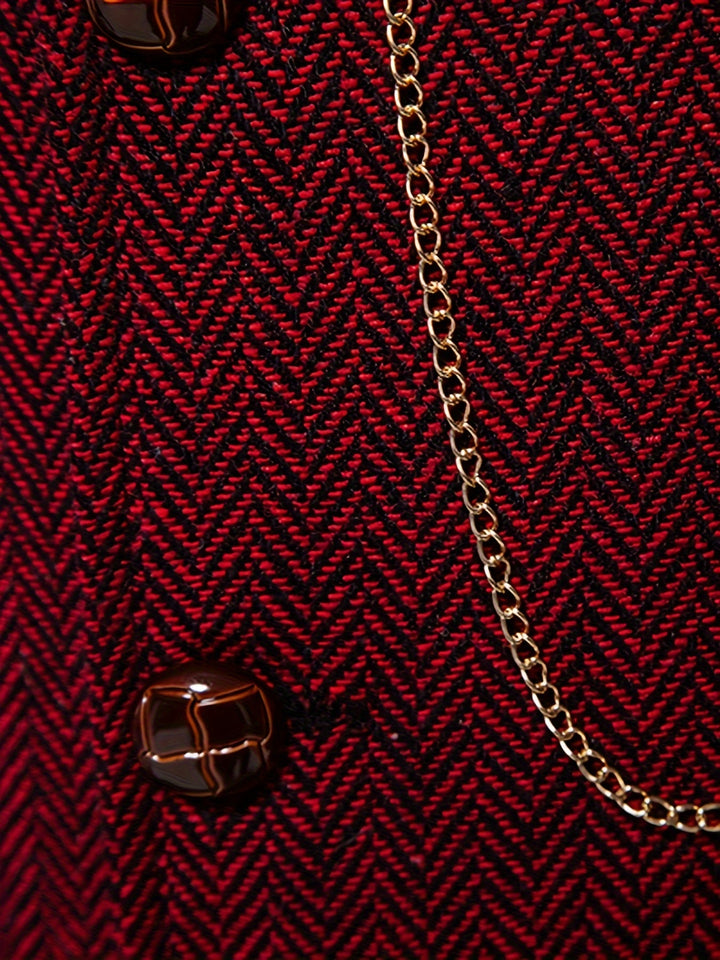 Winslow | Herringbone Single-Breasted Vest
