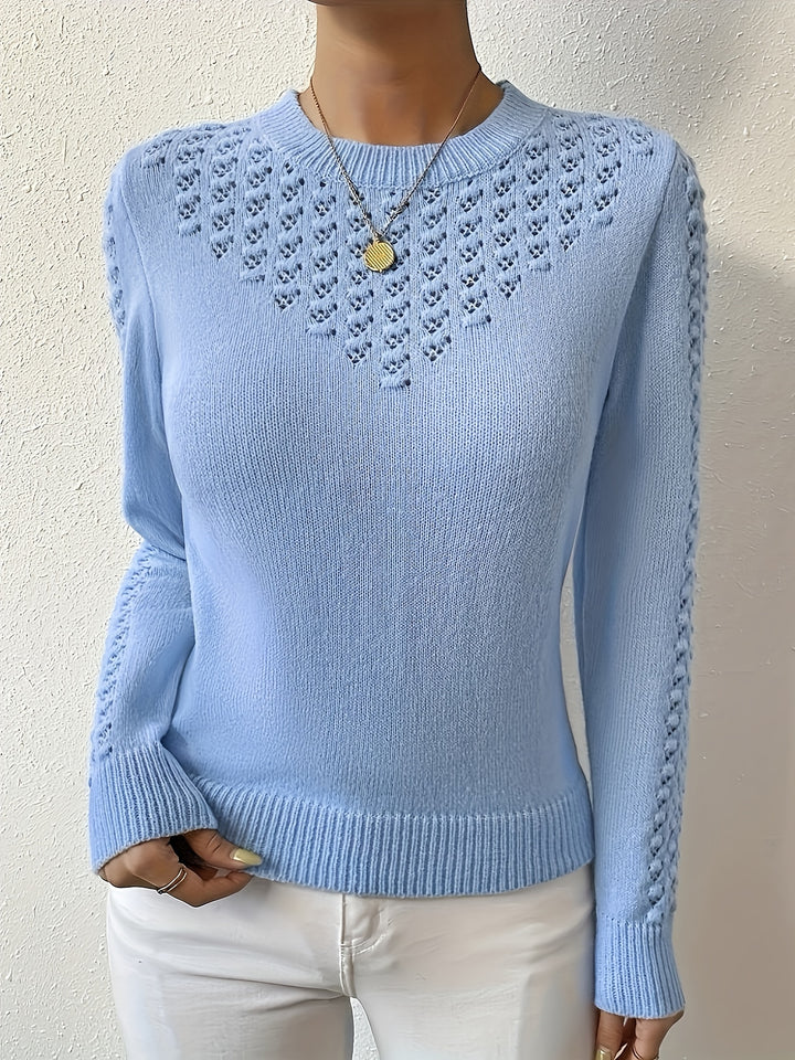 Celia | Delicate Pointelle Pullover