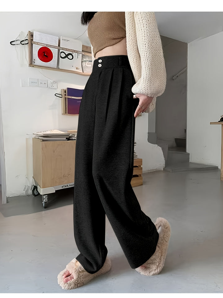 Penelope | High-Waisted Wide-Leg Trousers