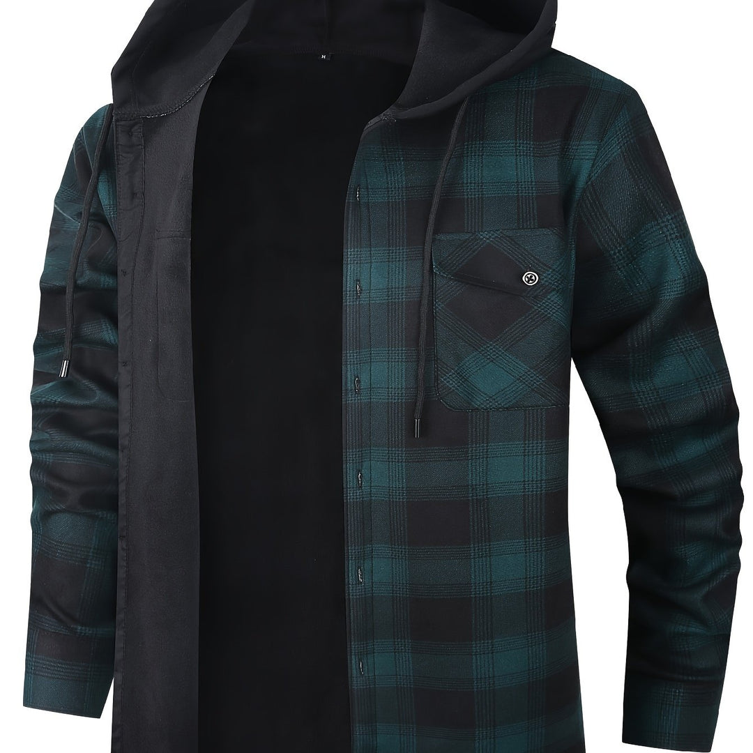Clayton | Hooded Plaid Overshirt