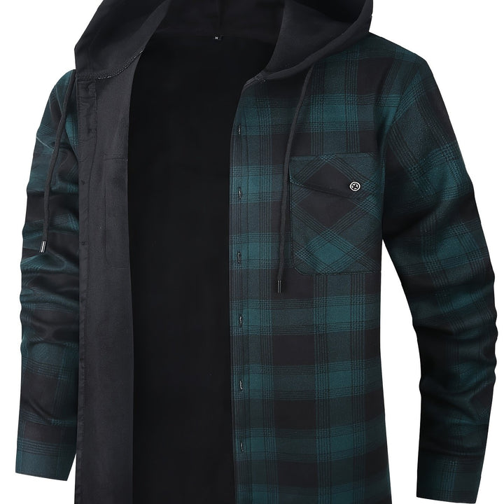 Clayton | Hooded Plaid Overshirt