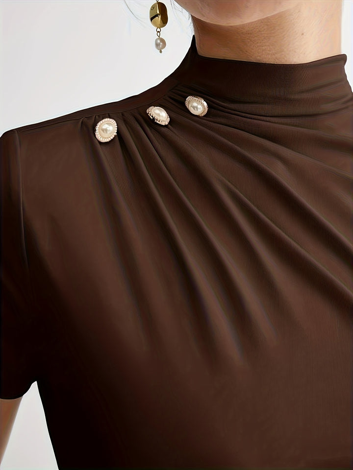 Larissa | Refined Mock-Neck Top