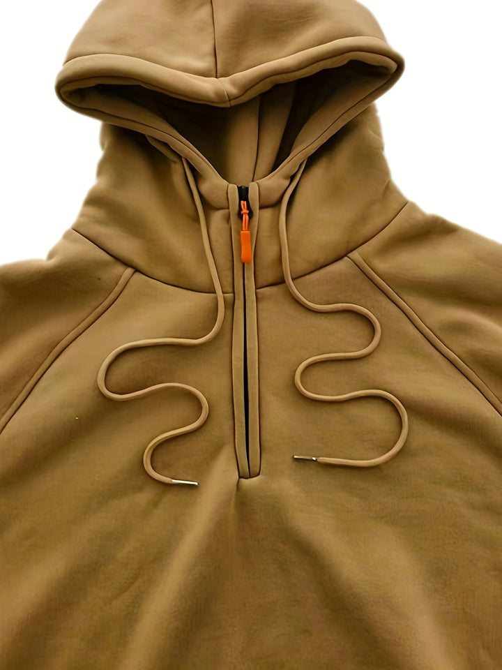 Brennan | Rugged Quarter-Zip Hoodie