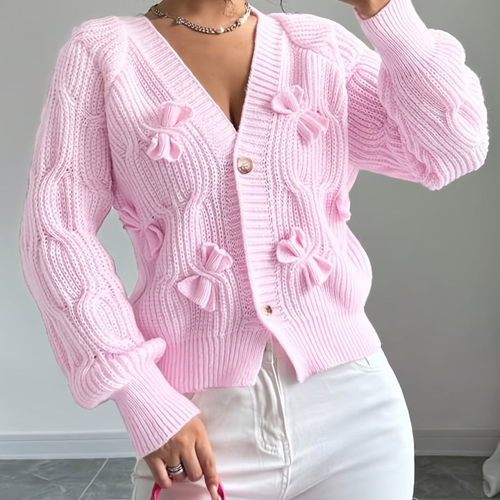 Margot | Soft Bow-Detail Cardigan