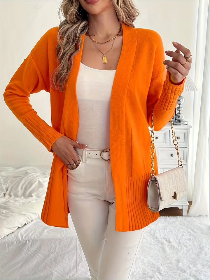 Charlotte | Draped Open-Front Cardigan