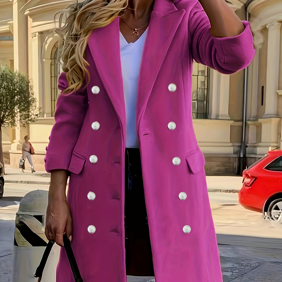 Delphine | Double-Breasted Longline Coat