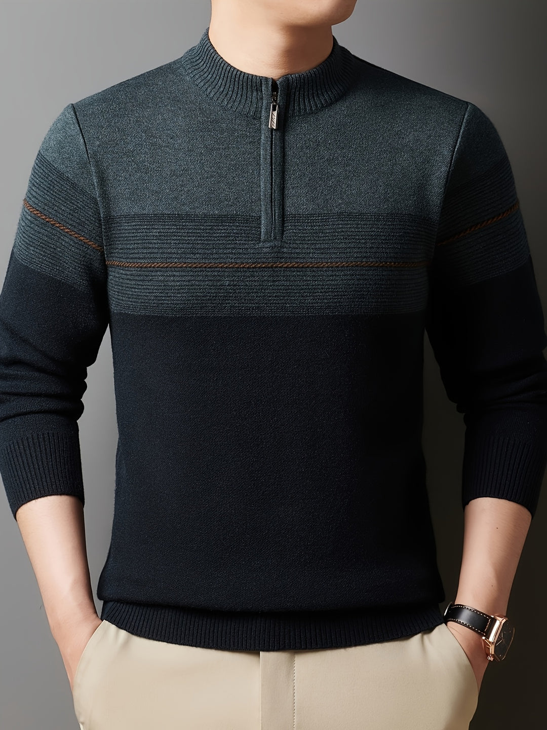 Gerard | Refined Zip-Neck Sweater