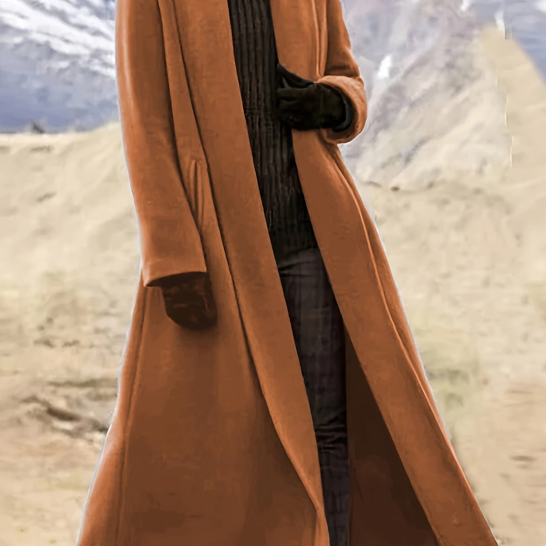 Tabitha | Floor-Length Draped Coat