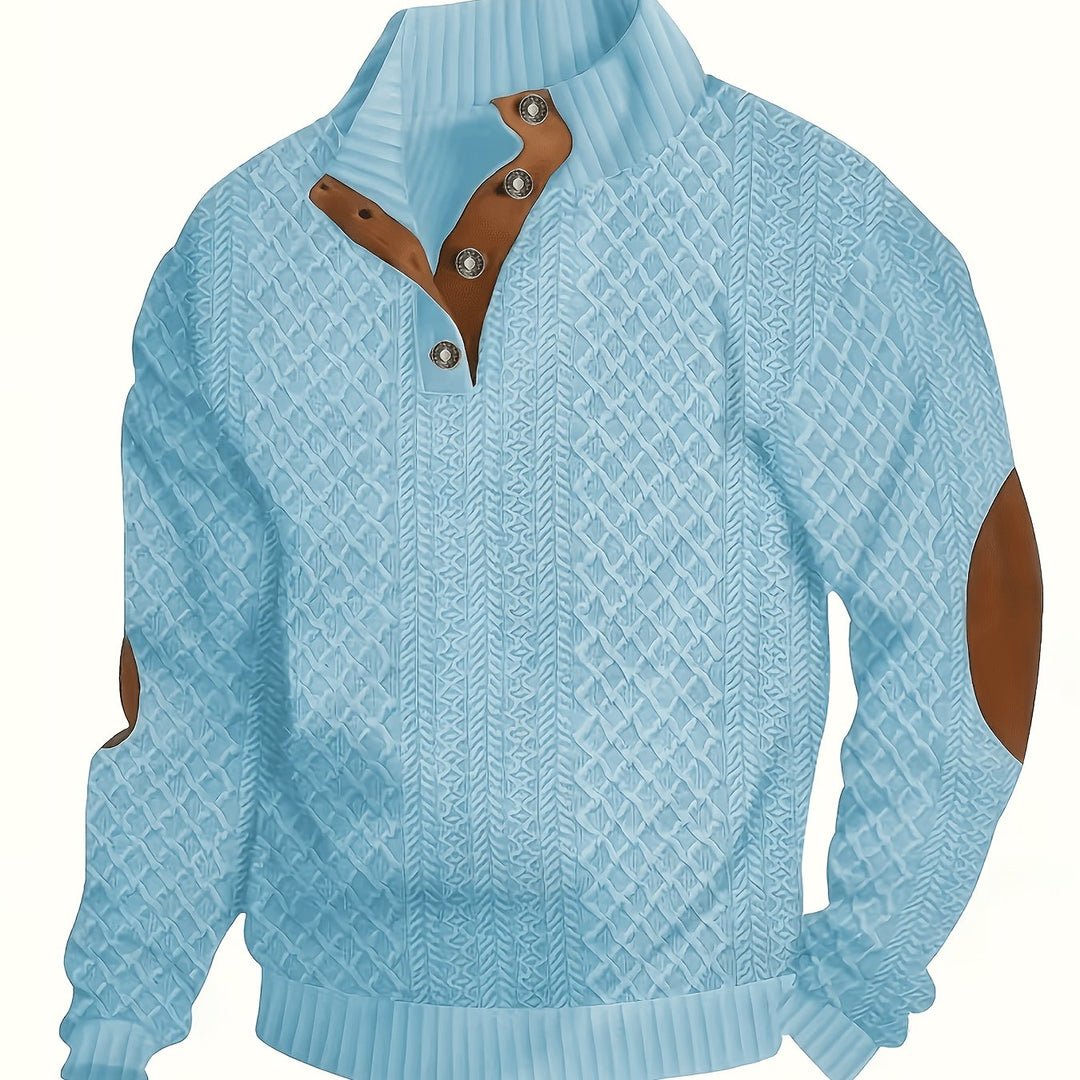 Rupert | Cable-Knit Stand Collar Sweater