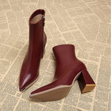Rosemary | Pointed-Toe Heeled Ankle Boots