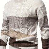 Bruno | Textured Colorblock Sweater