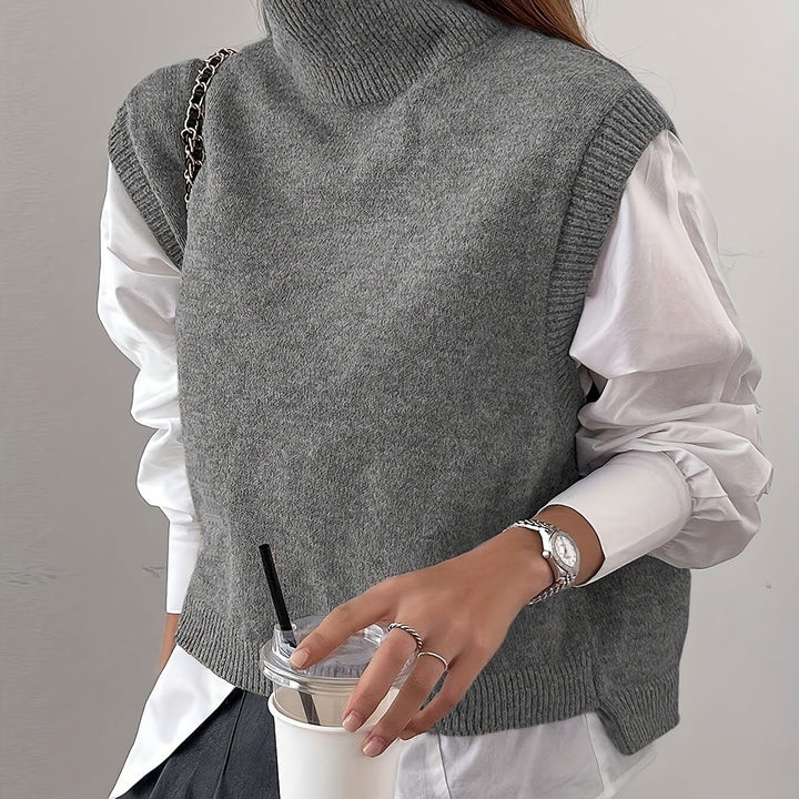 Rosabel | High-Neck Sweater Vest
