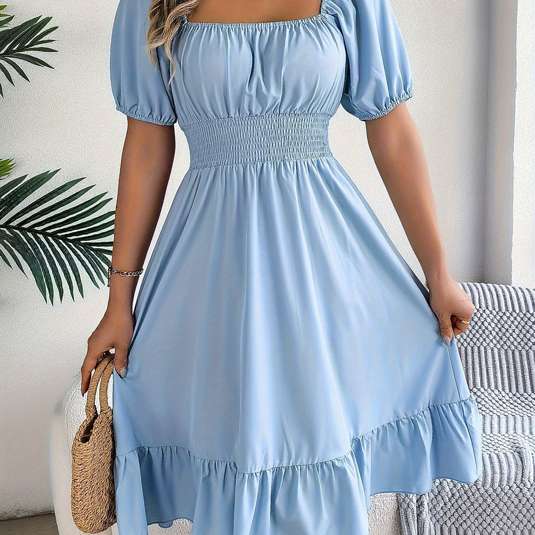 Lorraine | Square Neck A-Line Dress