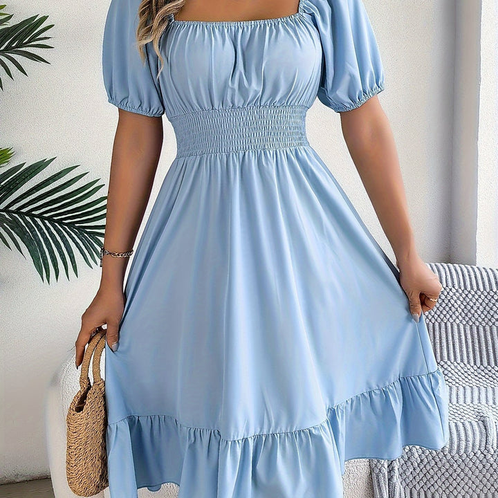 Lorraine | Square Neck A-Line Dress