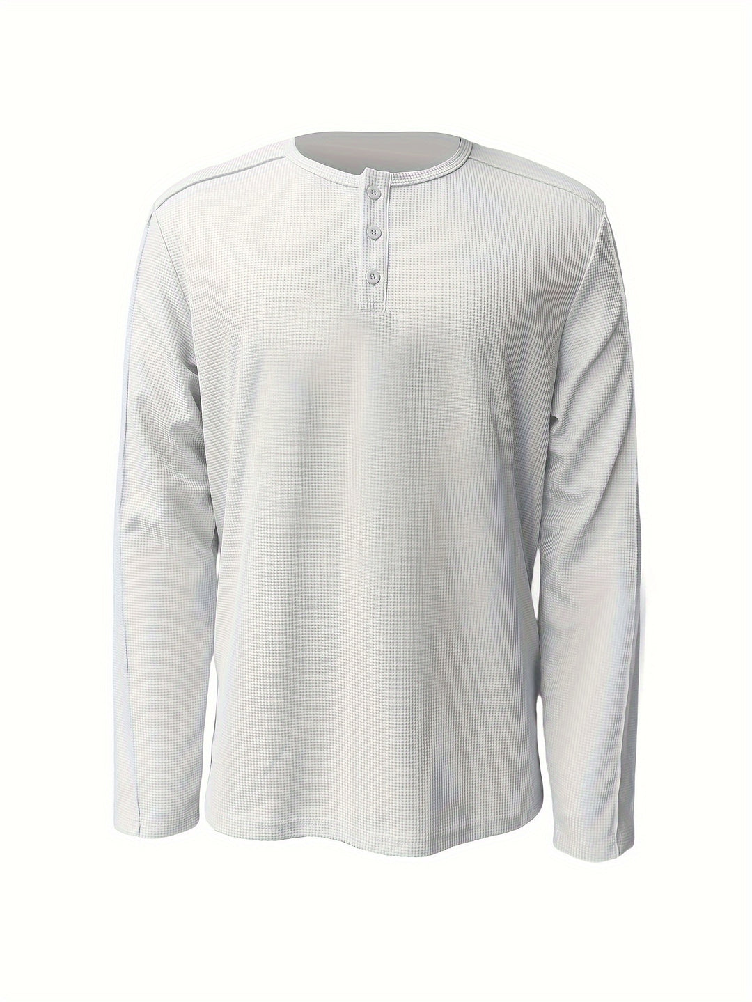 Jonah | Textured Long-Sleeve Henley Shirt