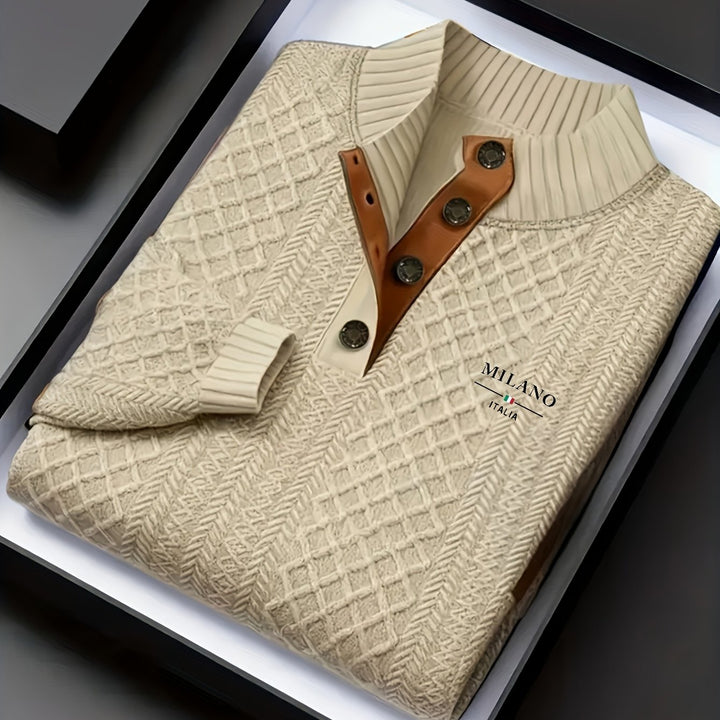Ellis | Textured Stand-Collar Sweater