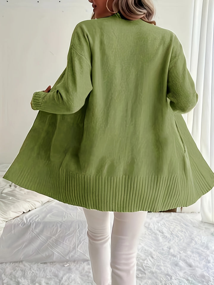 Charlotte | Draped Open-Front Cardigan