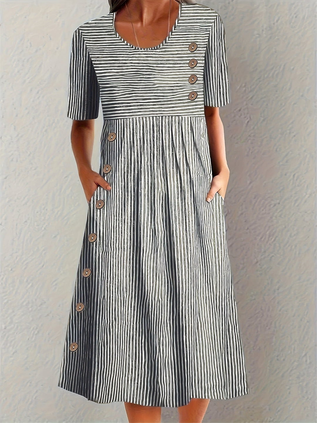 Lillian | Classic Striped Summer Dress