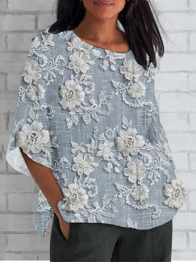 Ophelia | Floral Relaxed Blouse