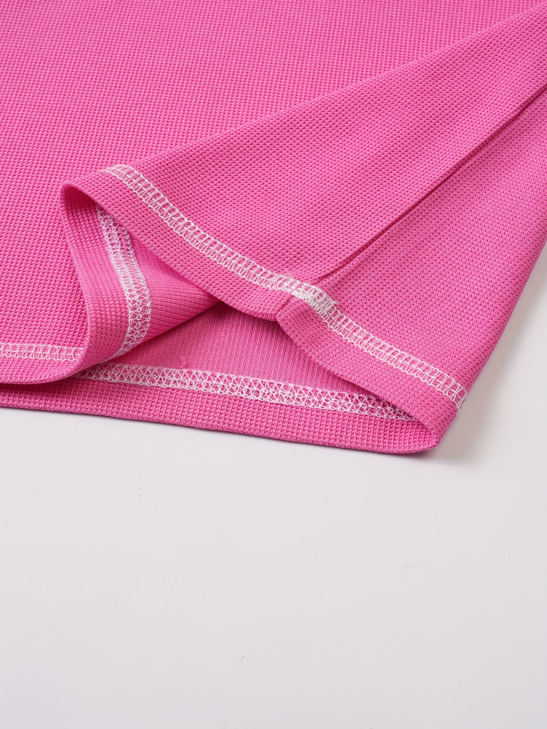Maxwell | Textured Button-Neck Tee