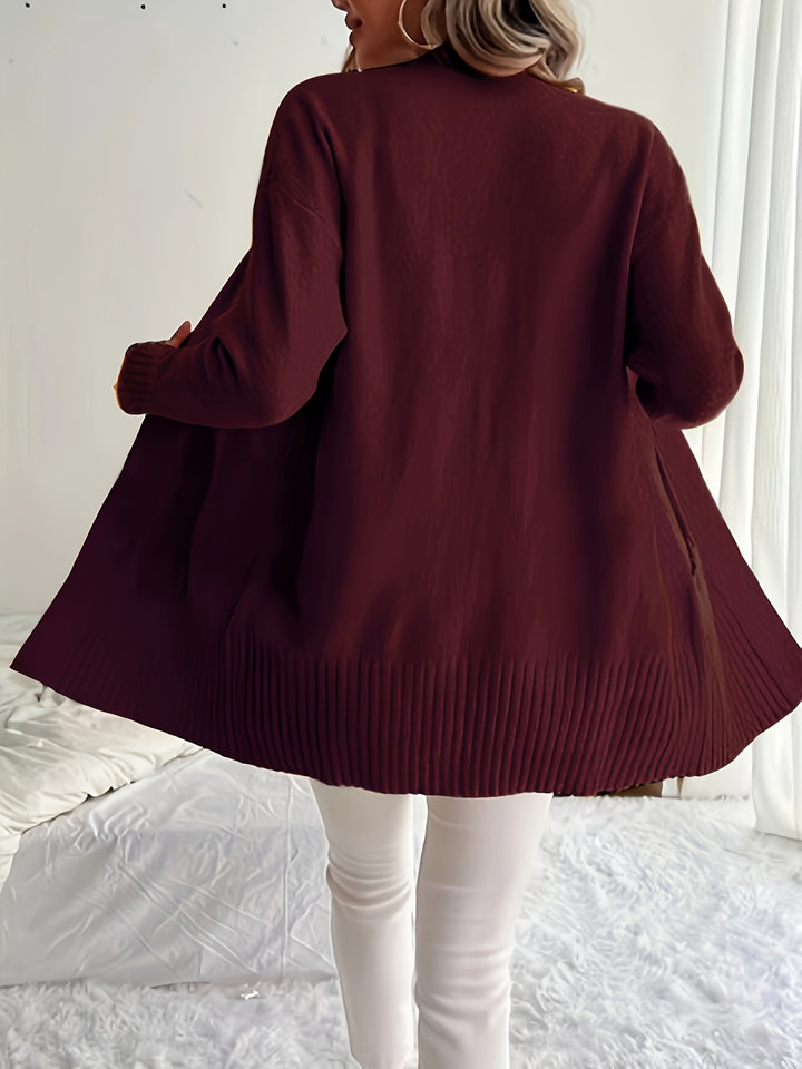 Charlotte | Draped Open-Front Cardigan