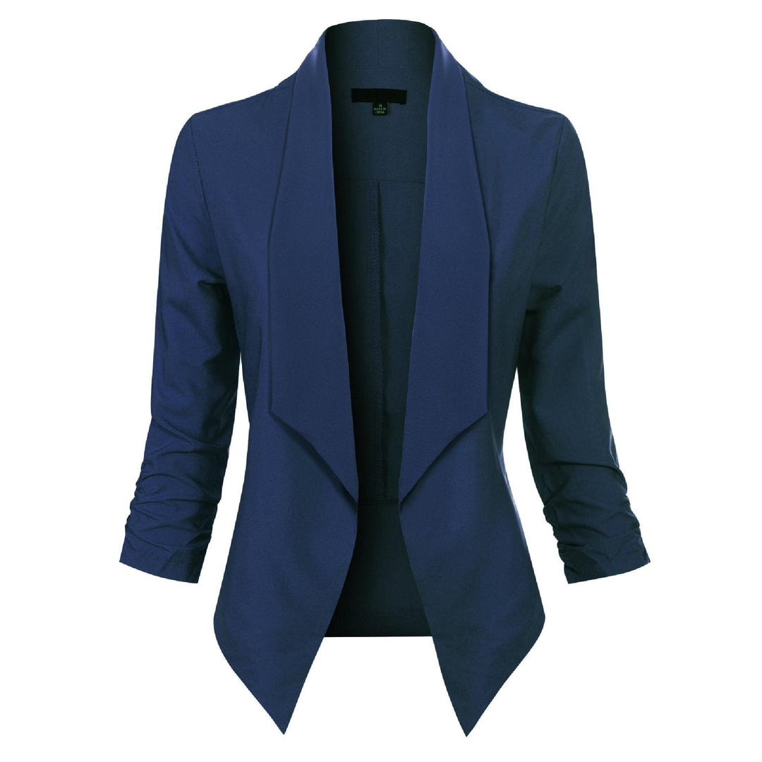 Gabrielle | Open-Front Draped Blazer