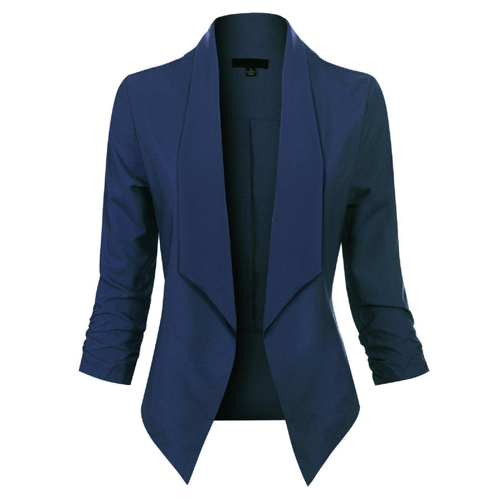 Gabrielle | Open-Front Draped Blazer