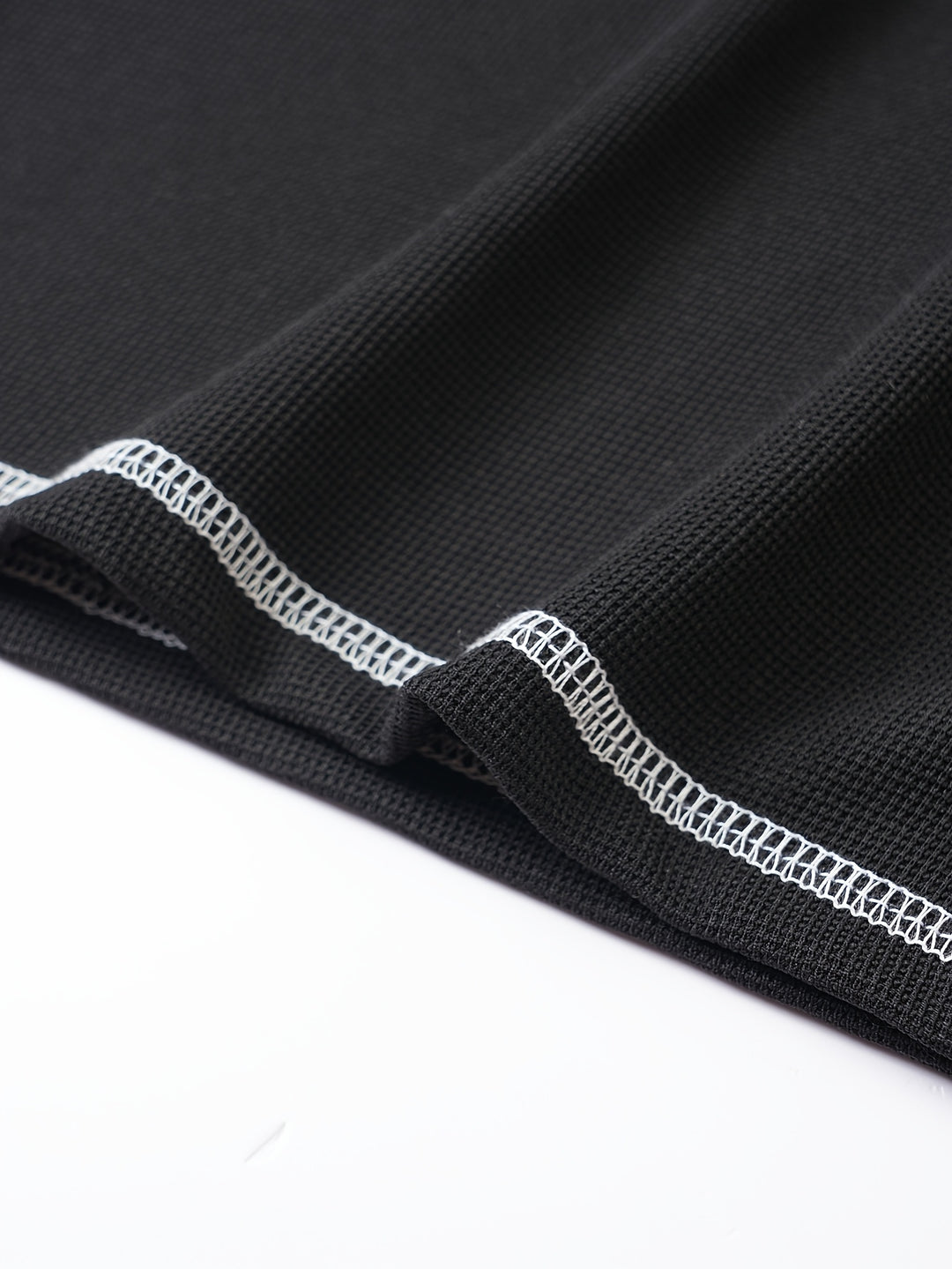Maxwell | Textured Button-Neck Tee