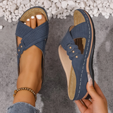 Marlene | Cushioned Comfort Wedge Sandals