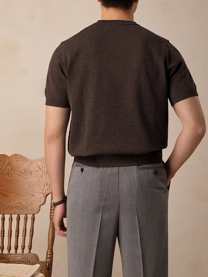 Emerson | Refined Crew-Neck Short-Sleeve Top