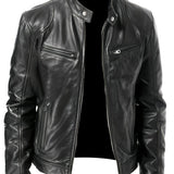 Bruno | Classic Stand-Collar Moto Jacket