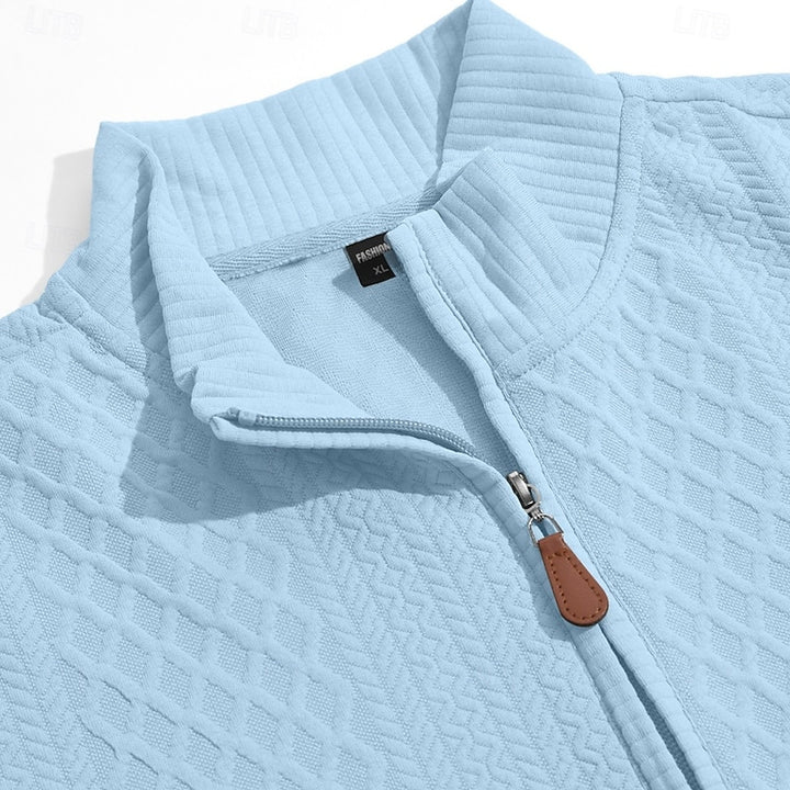 Spencer | Textured Quarter-Zip Pullover