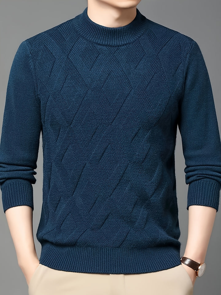 Rhys | Textured Mock-Neck Sweater