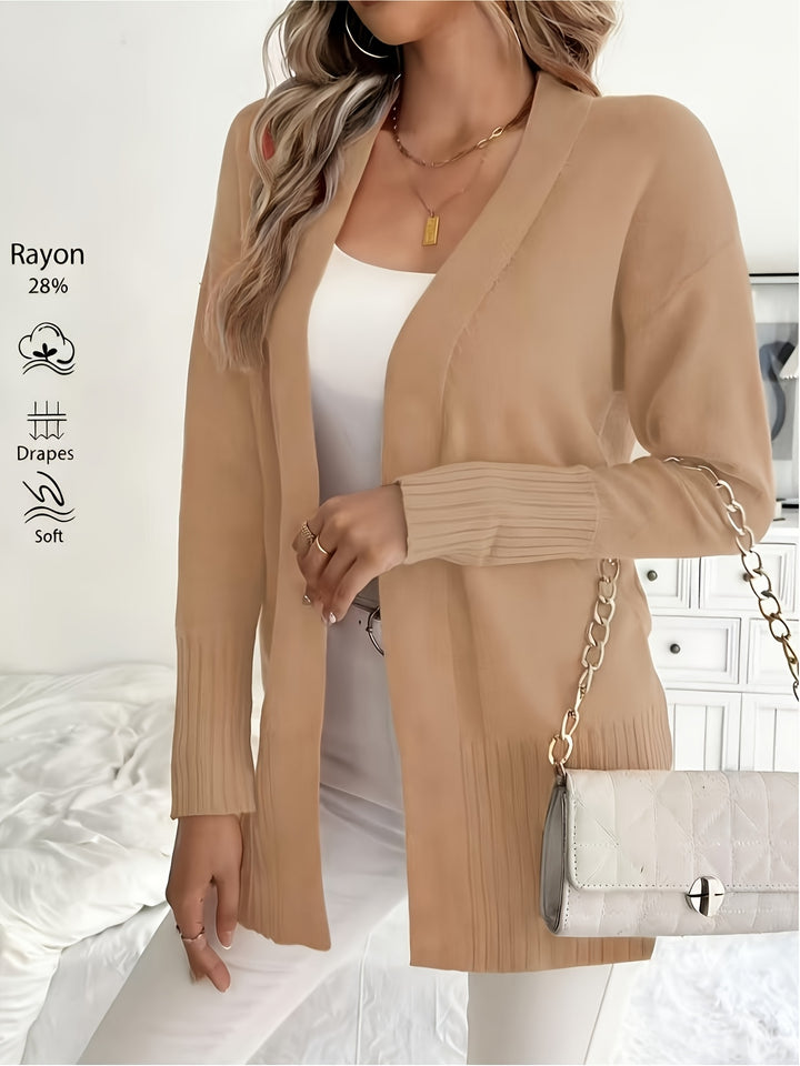 Charlotte | Draped Open-Front Cardigan