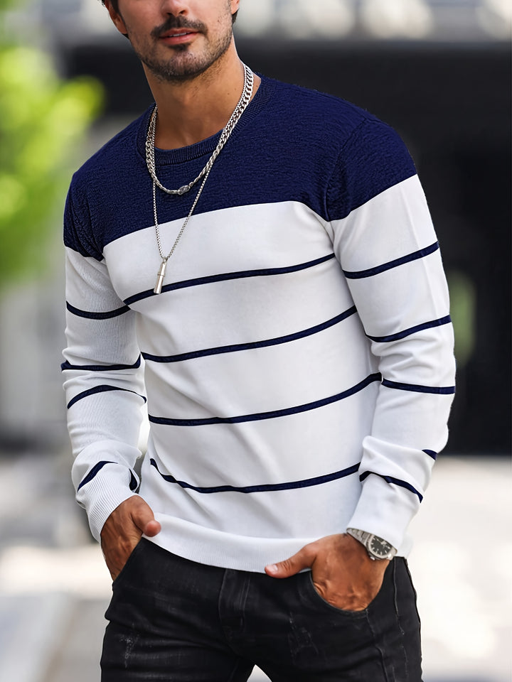 Bennington | Classic Striped Crew Neck Sweater