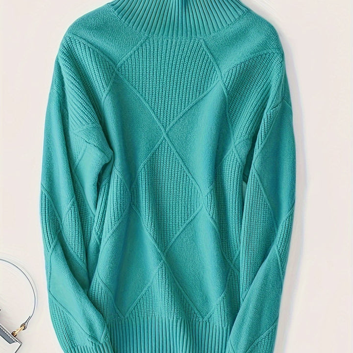 Maren | Textured Turtleneck Sweater