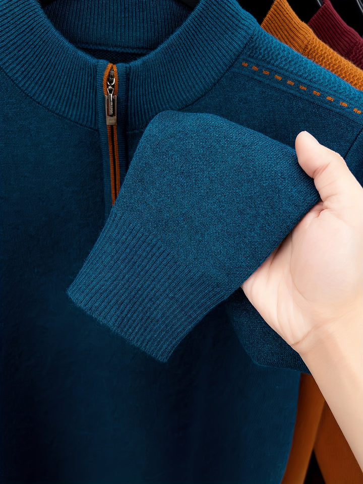 Emory | Quarter-Zip Knit Sweater