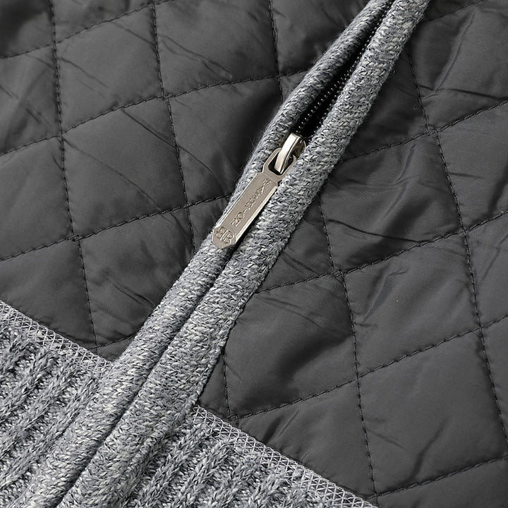 Ambrose | Quilted Full-Zip Cardigan