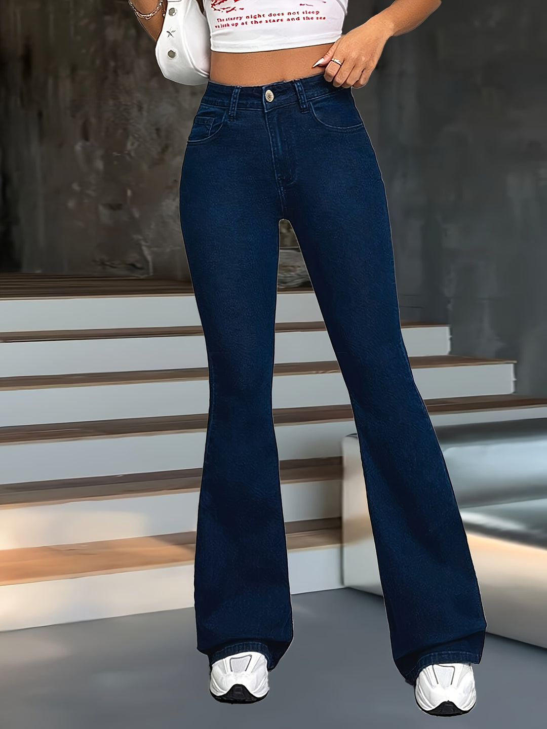 Savannah | High-Waisted Flared Trousers