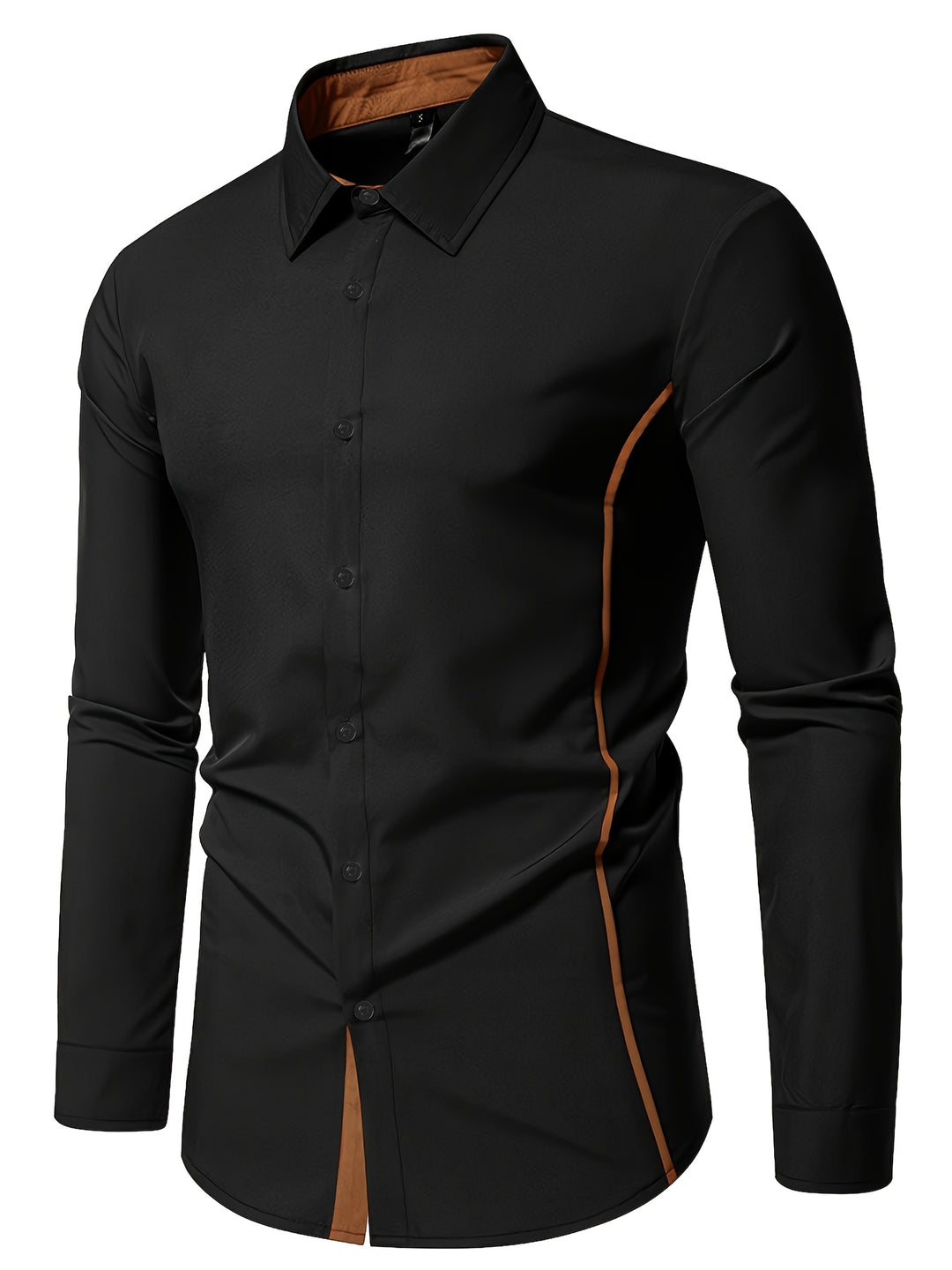 Harlan | Contrast-Trim Button-Up Shirt
