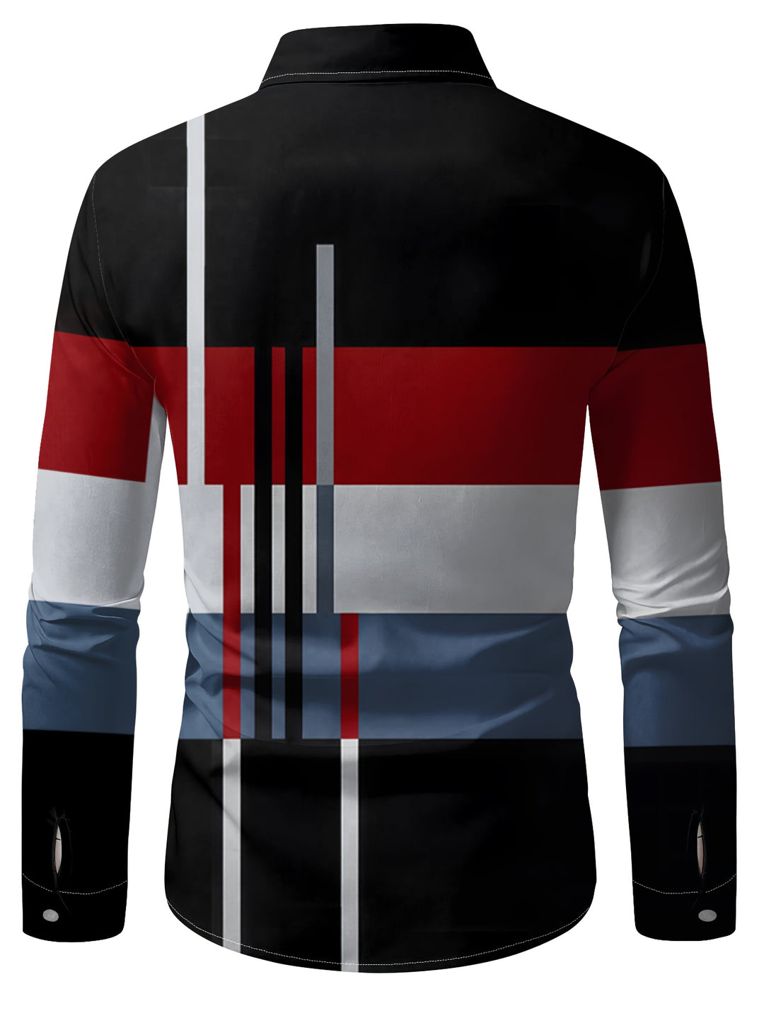 Nathan | Refined Colorblock Button-Up Shirt