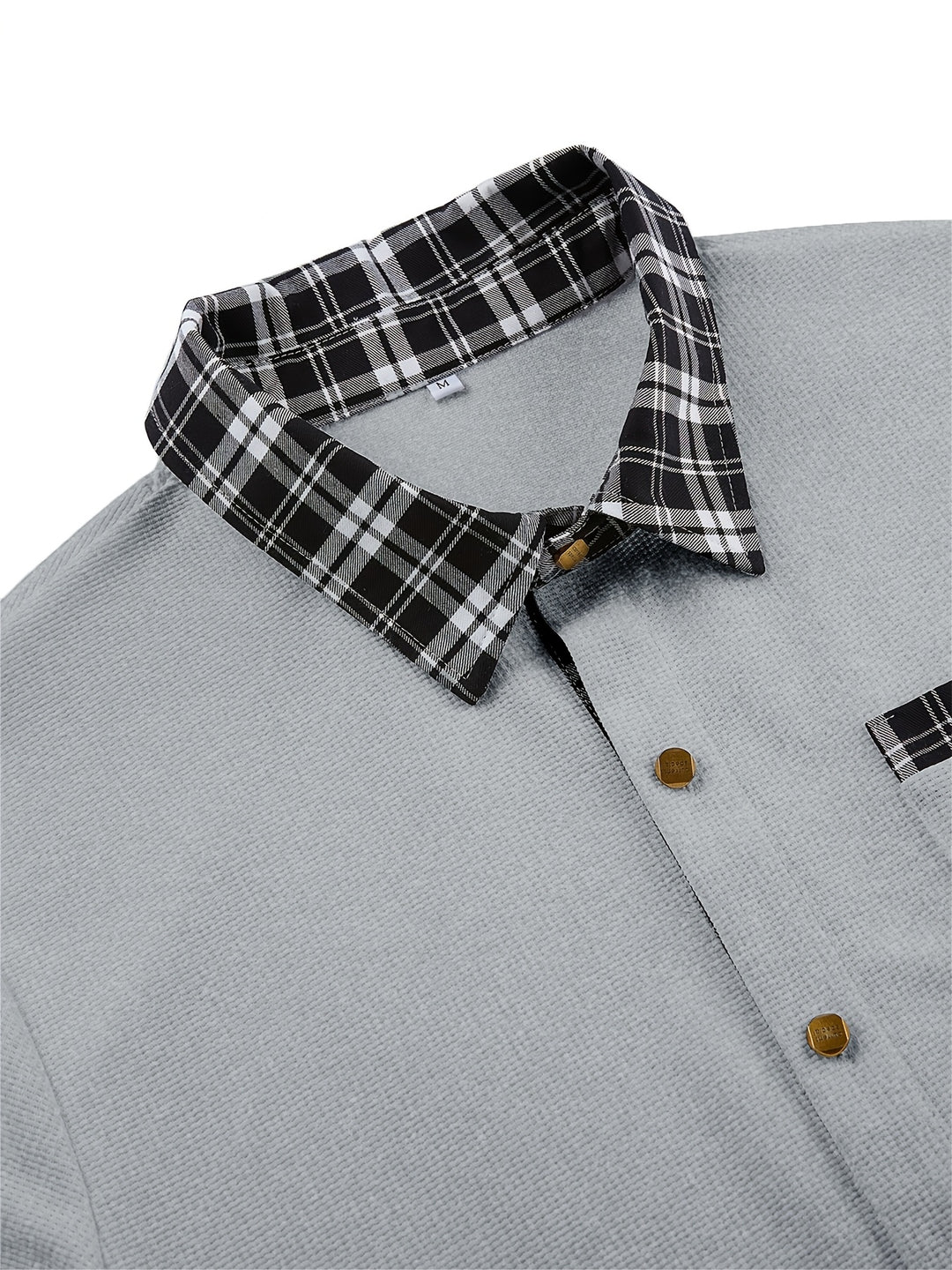 Spencer | Textured Contrast-Trim Shirt