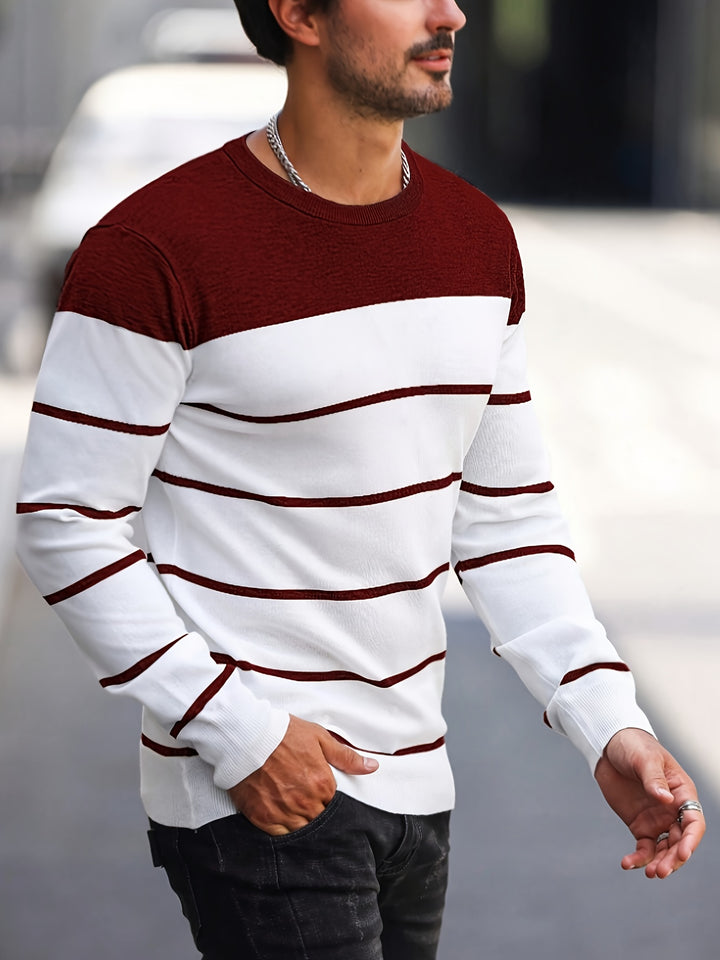 Bennington | Classic Striped Crew Neck Sweater