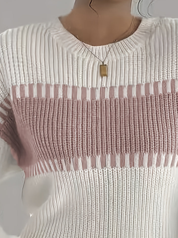 Lorna | Colour-Block Striped Sweater